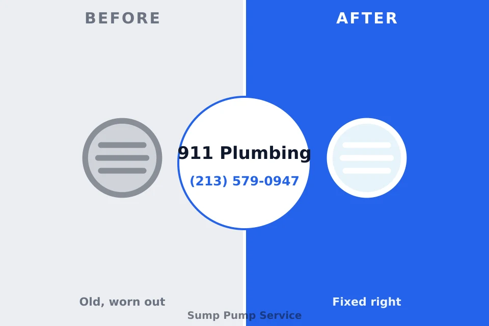 Before and after: plumbing repair Mill Valley, CA
